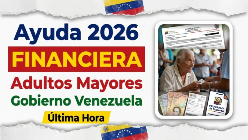 Ayuda financiera del gobierno para adultos mayores en Venezuela 2026