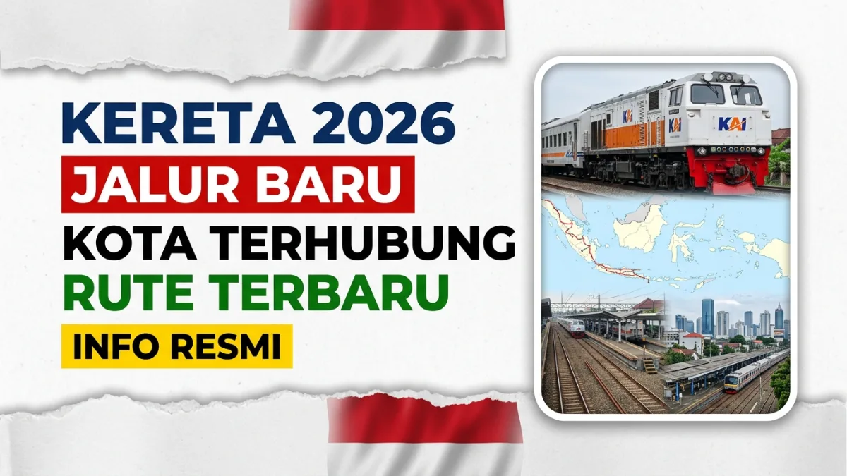 Jalur Kereta Api Baru di Indonesia 2026 – Kota dan Koneksi