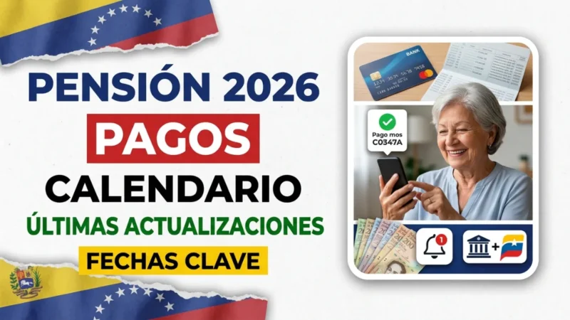 Calendario de pago de pensiones en Venezuela 2026 – Últimas actualizaciones