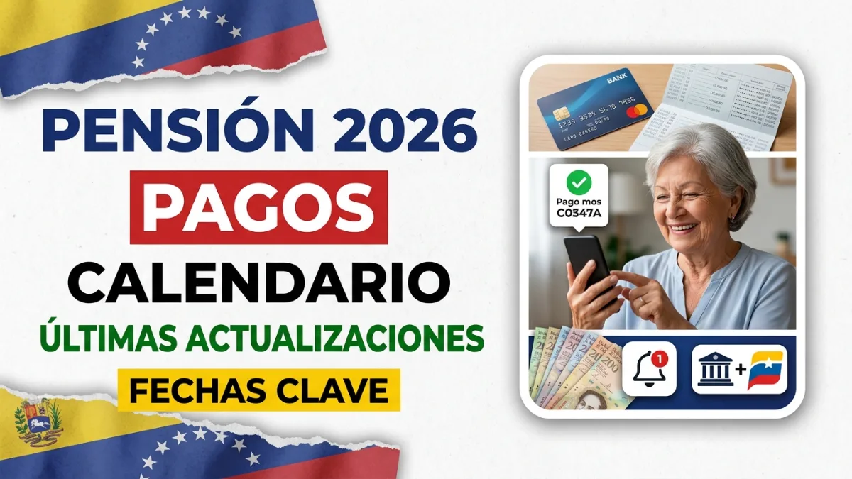 Calendario de pago de pensiones en Venezuela 2026 – Últimas actualizaciones
