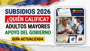 Subsidios del gobierno para adultos mayores en Venezuela 2026 – Quiénes califican