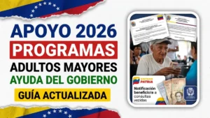 Programas de apoyo del gobierno para adultos mayores en Venezuela 2026