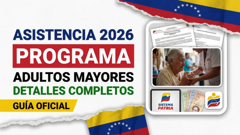 Programa de asistencia para adultos mayores en Venezuela 2026 – Detalles completos