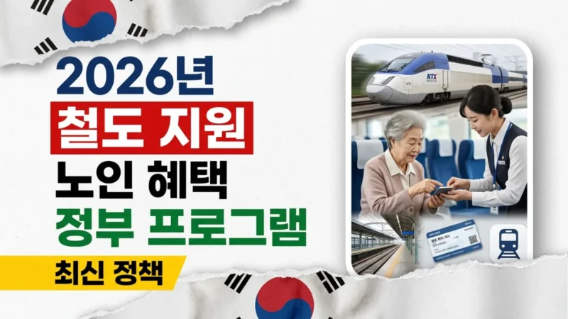 2026년 한국 정부 노인 철도 지원 프로그램