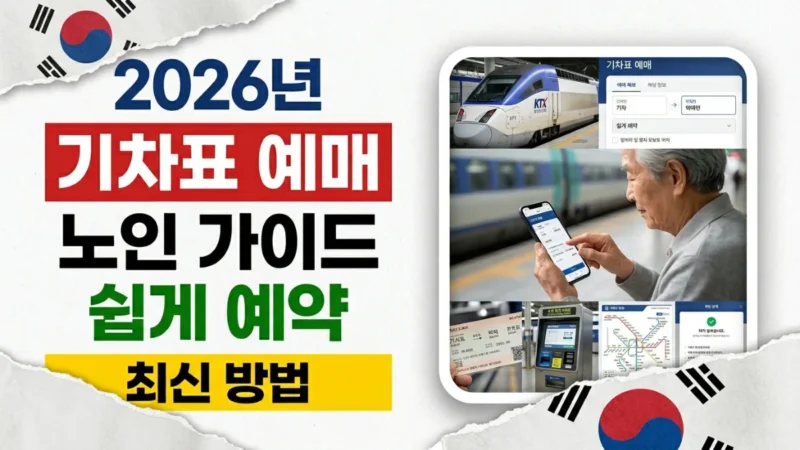 2026년 한국 노인 기차표 예매 가이드