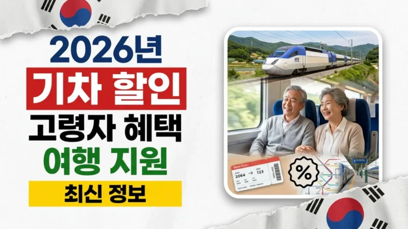 2026년 한국 고령자 기차 여행 할인
