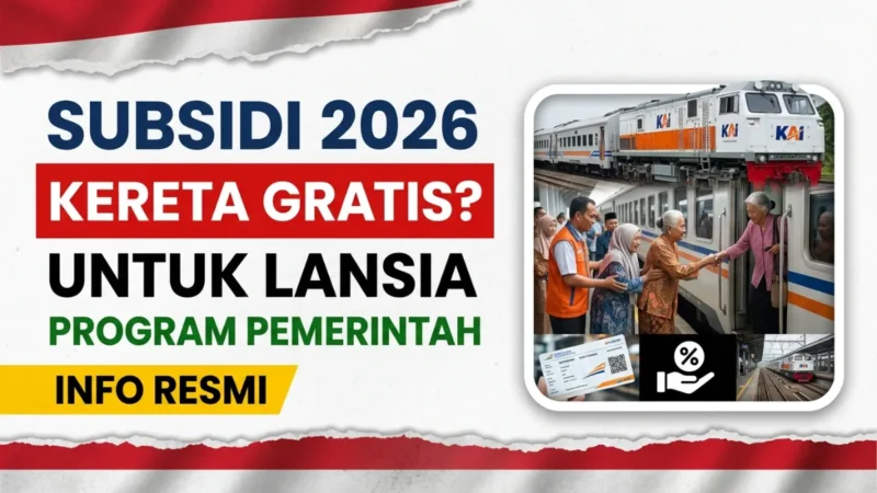 Subsidi Kereta dari Pemerintah untuk Lansia di Indonesia 2026