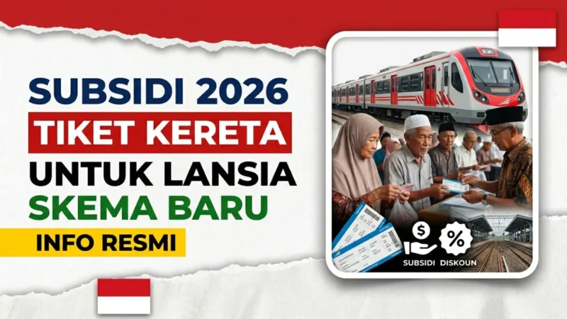 Skema Subsidi Tiket Kereta untuk Lansia di Indonesia 2026