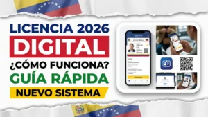 Licencia de conducir digital en Venezuela 2026: cómo funciona