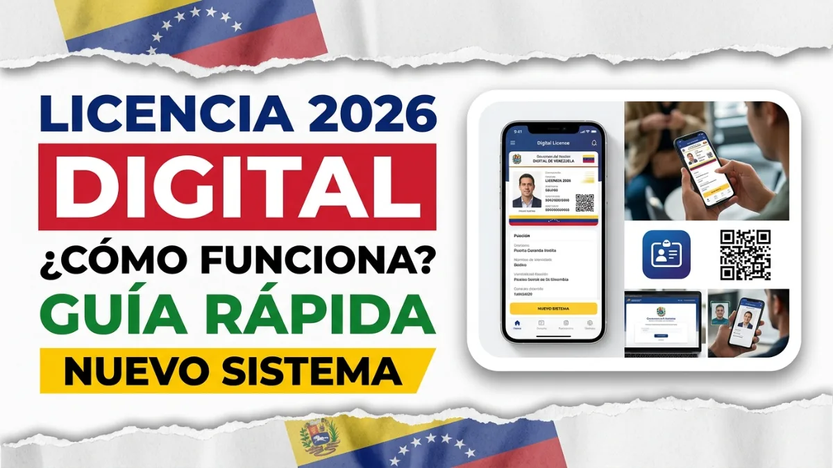 Licencia de conducir digital en Venezuela 2026: cómo funciona
