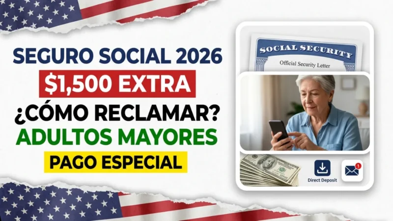 Bono adicional de $1,500 del Seguro Social en 2026: cómo pueden reclamarlo los adultos mayores