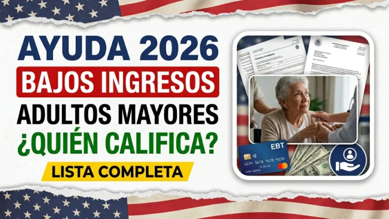 Programas de asistencia para adultos mayores de bajos ingresos en EE. UU. 2026: lista completa y elegibilidad