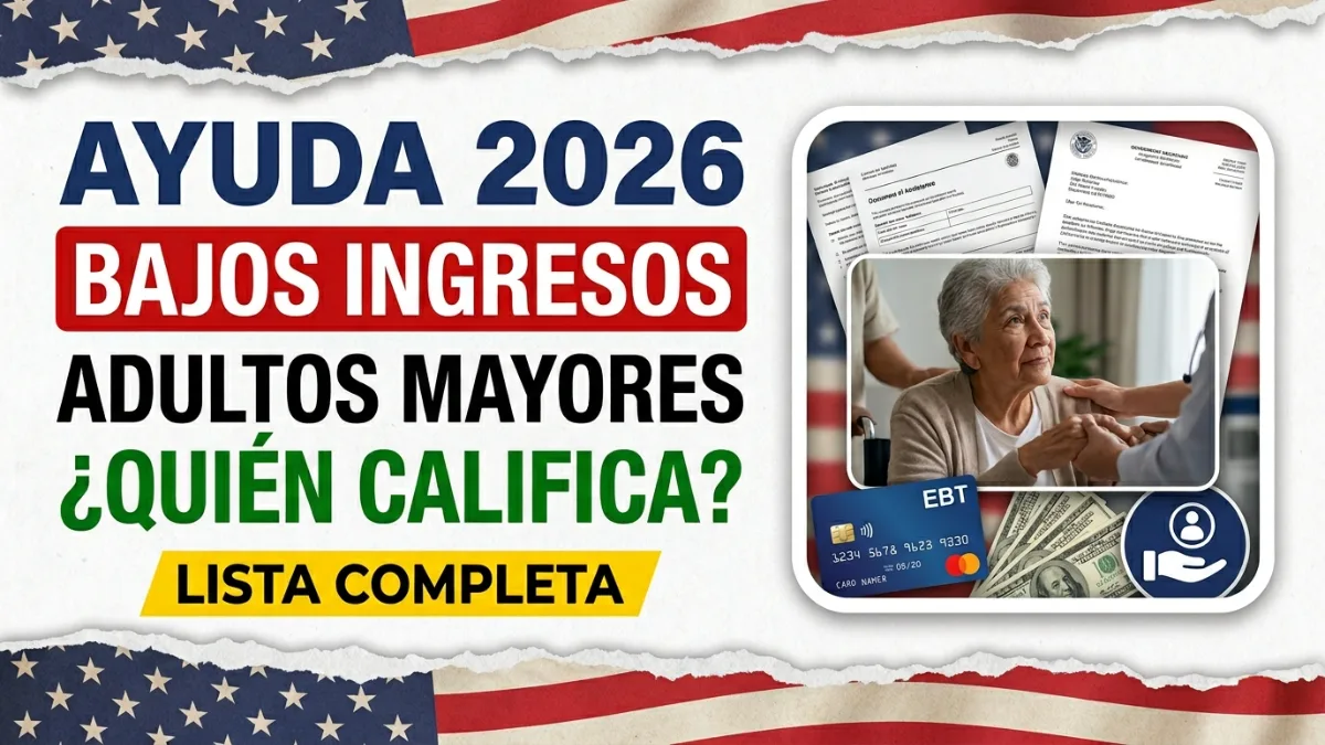 Programas de asistencia para adultos mayores de bajos ingresos en EE. UU. 2026: lista completa y elegibilidad