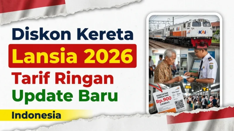 Keringanan Tarif Kereta untuk Lansia di Indonesia 2026 – Update Terbaru