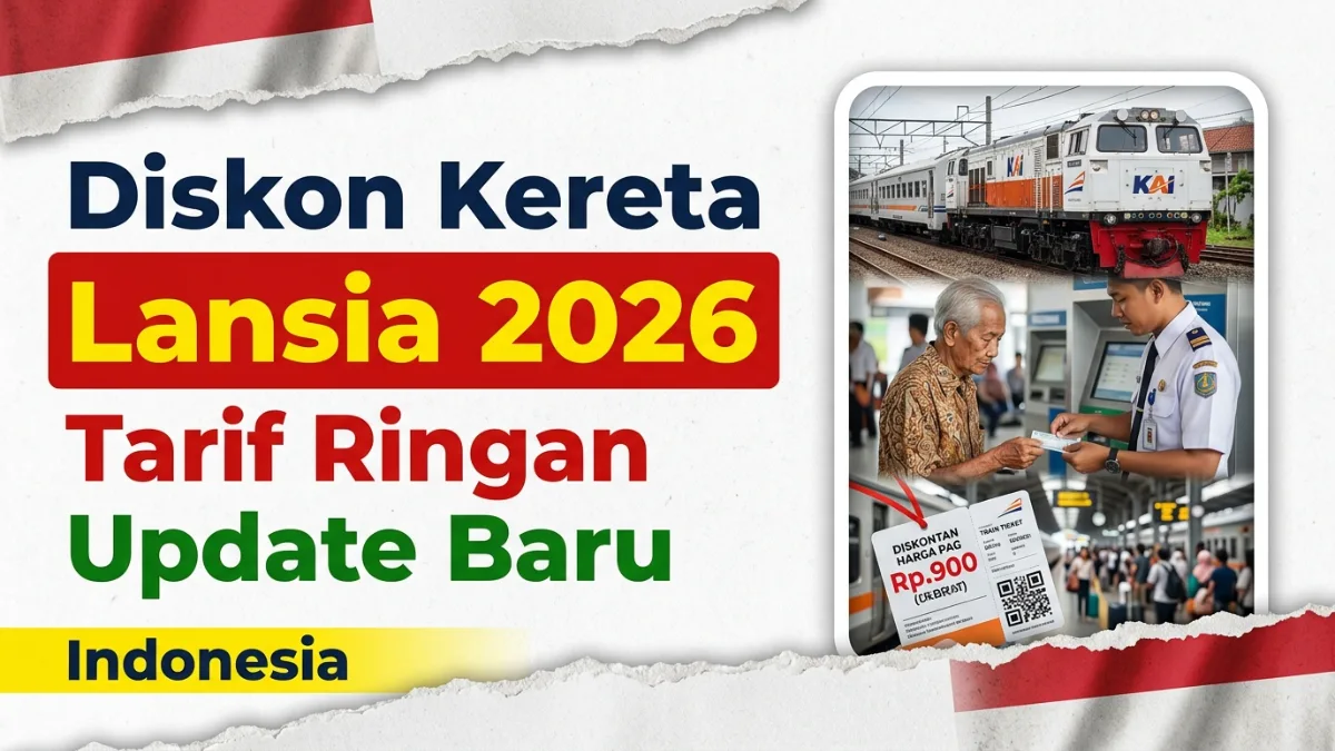 Keringanan Tarif Kereta untuk Lansia di Indonesia 2026 – Update Terbaru