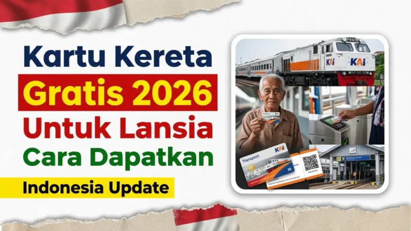 Kartu Perjalanan Kereta Gratis untuk Lansia di Indonesia 2026