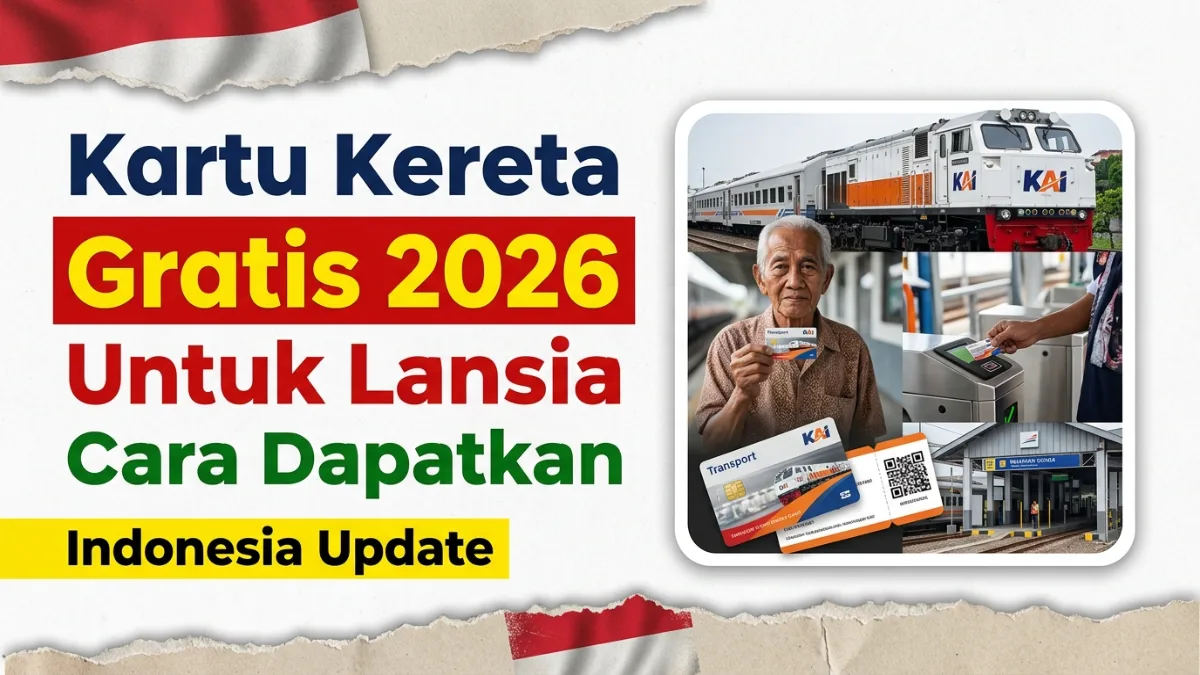 Kartu Perjalanan Kereta Gratis untuk Lansia di Indonesia 2026