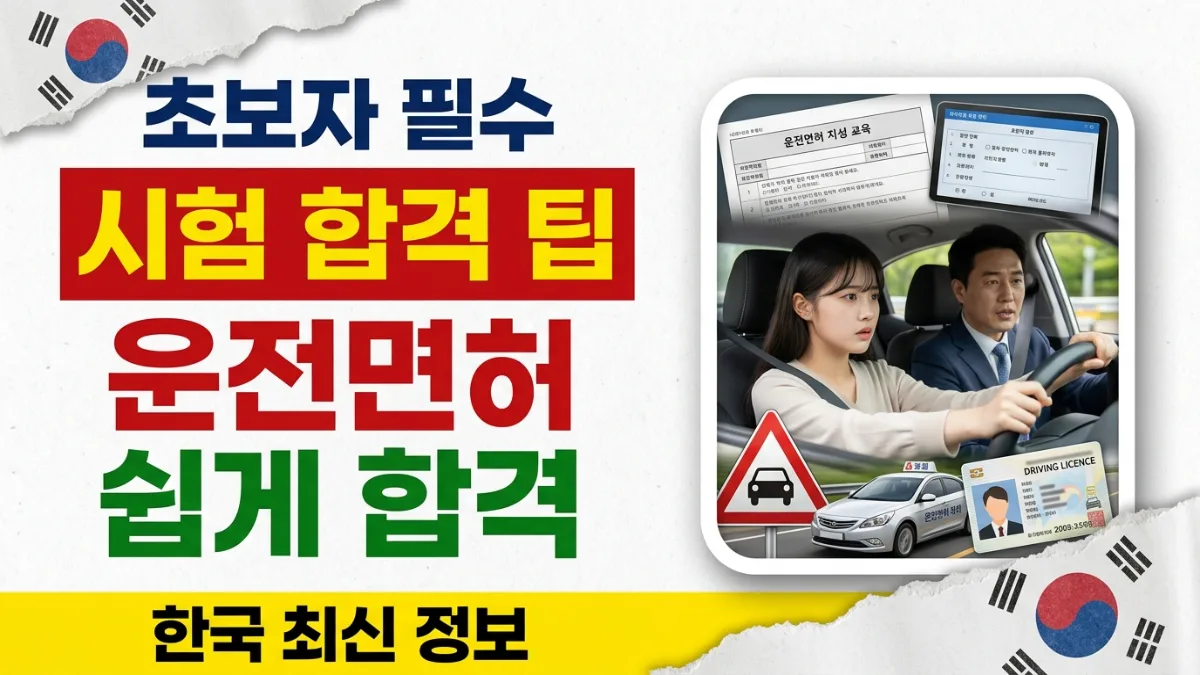 초보자를 위한 한국 운전면허 시험 팁