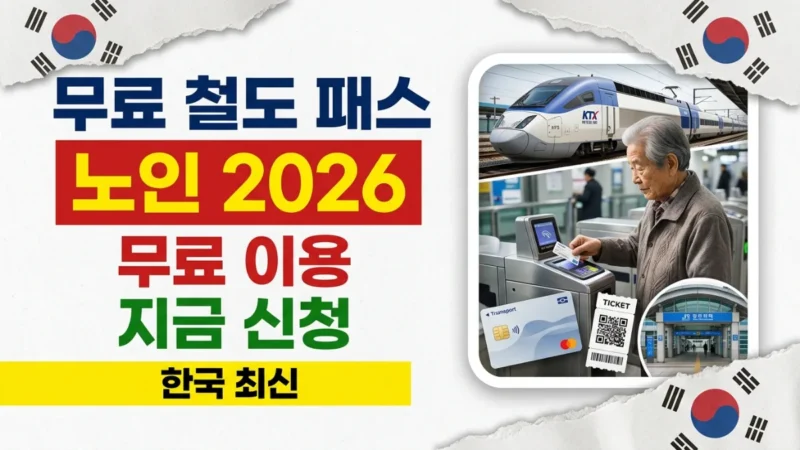 2026년 한국 노인 무료 철도 패스