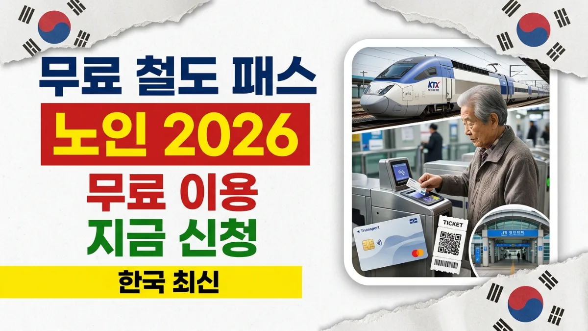 2026년 한국 노인 무료 철도 패스