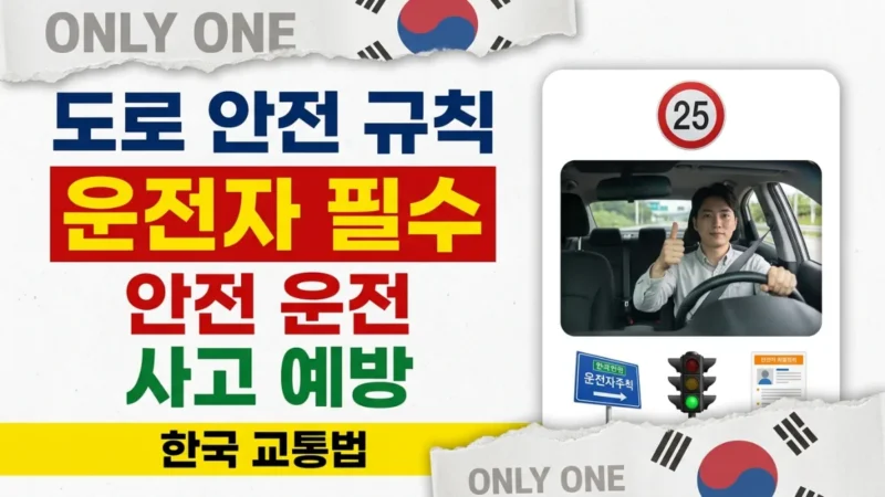 한국 운전자를 위한 도로 안전 규칙