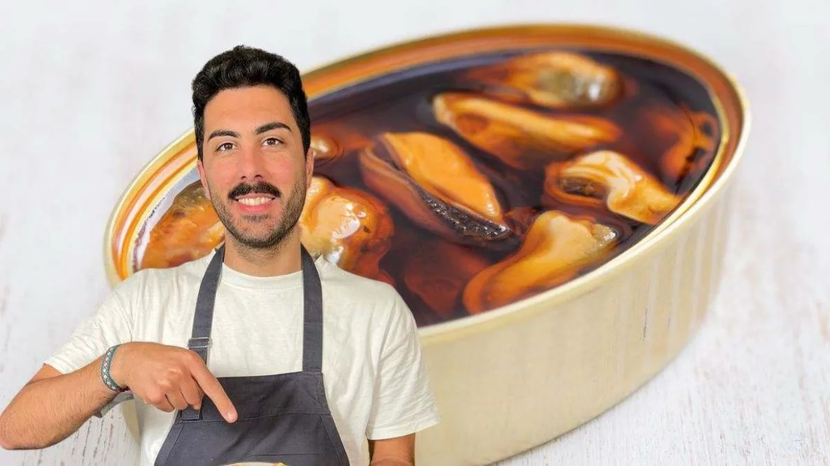 Rubén, cocinero: “No comas los mejillones de lata con patatas, están más buenos si los combinas con este aperitivo de queso parmesano y tomate seco”
