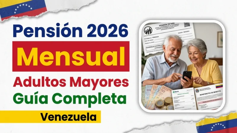 Pensión mensual para adultos mayores en Venezuela 2026 – Guía completa