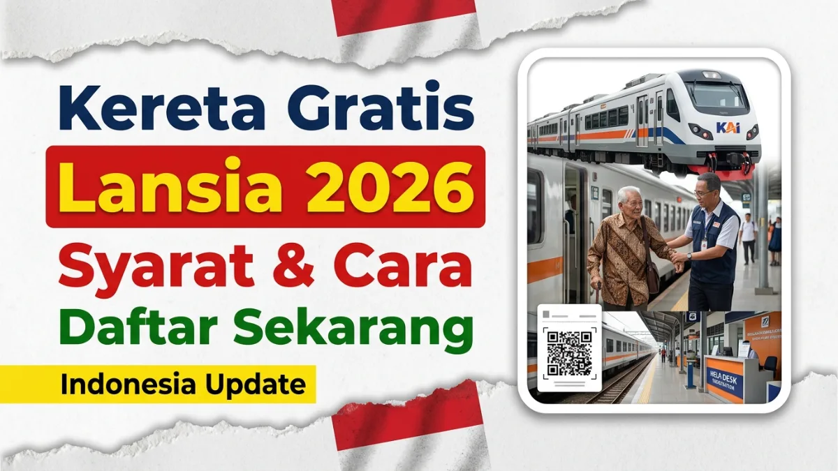 Perjalanan Kereta Gratis untuk Lansia di Indonesia 2026 – Syarat dan Cara Daftar