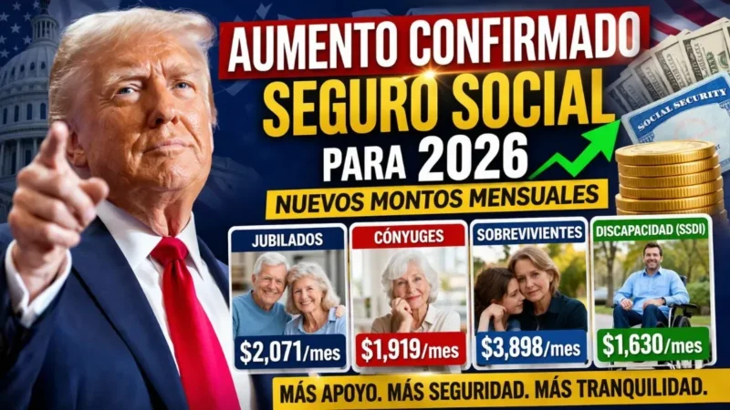 El Seguro Social en Estados Unidos tendrá un aumento confirmado en 2026